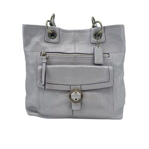 Coach Penelope Champagne Leather Tote Bag Shoulder Handbag Gold Hardware